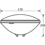      Abletech PAR56 25w/12v 171 LEDs White Color