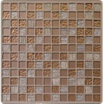    ORRO mosaic GLASS GLOSS BROWN