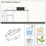   () Lechuza () Balconera Cottage 50 -