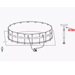   Intex 12798   Metal Frame 300/366